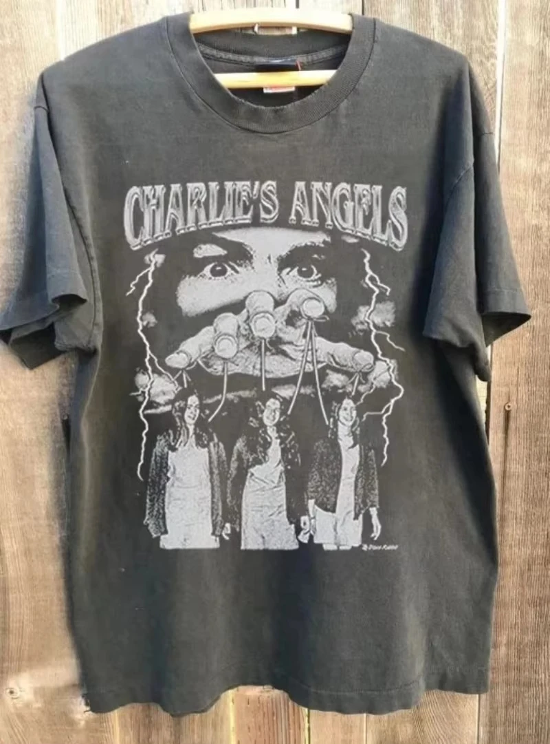 Charles Manson Tops Y2K Harajuku T-Shirt Retro-Klassik-Print Kurzarm Lässiges, lockeres Streetwear-T-Shirt mit Rundhalsausschnitt, Unisex – Detail 5