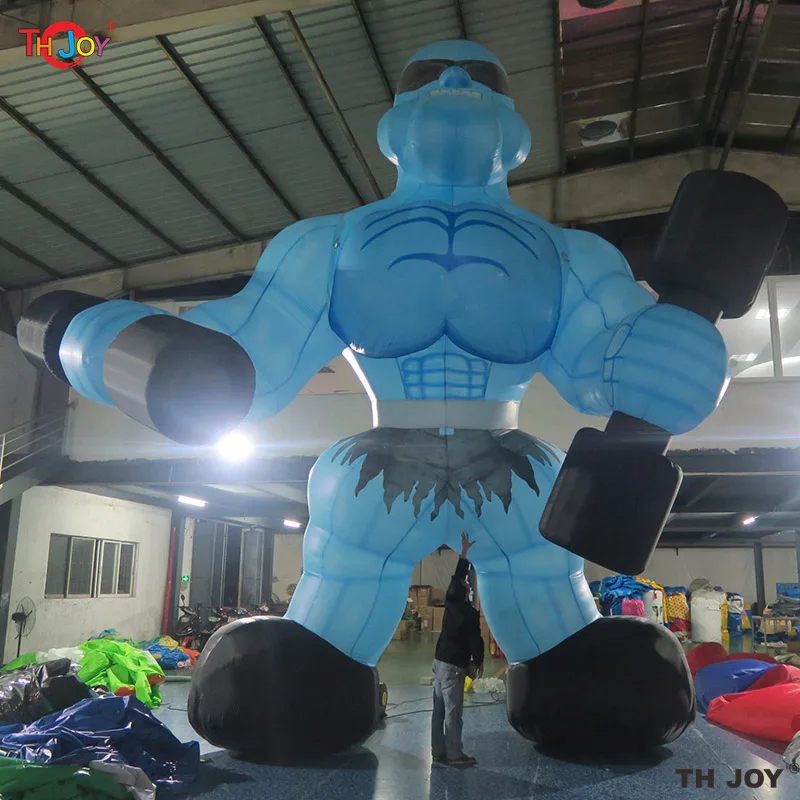 

Customized 6m tall giant inflatable muscle man / advertising inflatable fitness coach man / muscle man inflatable toys