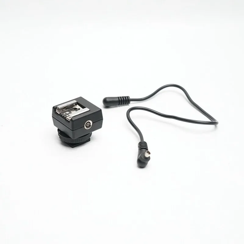 With Locking Dual PC Ports, Cold Shoe To Hot Shoe Converter, Special Flash Starter for Film Camera, Connected To Flash Cable
