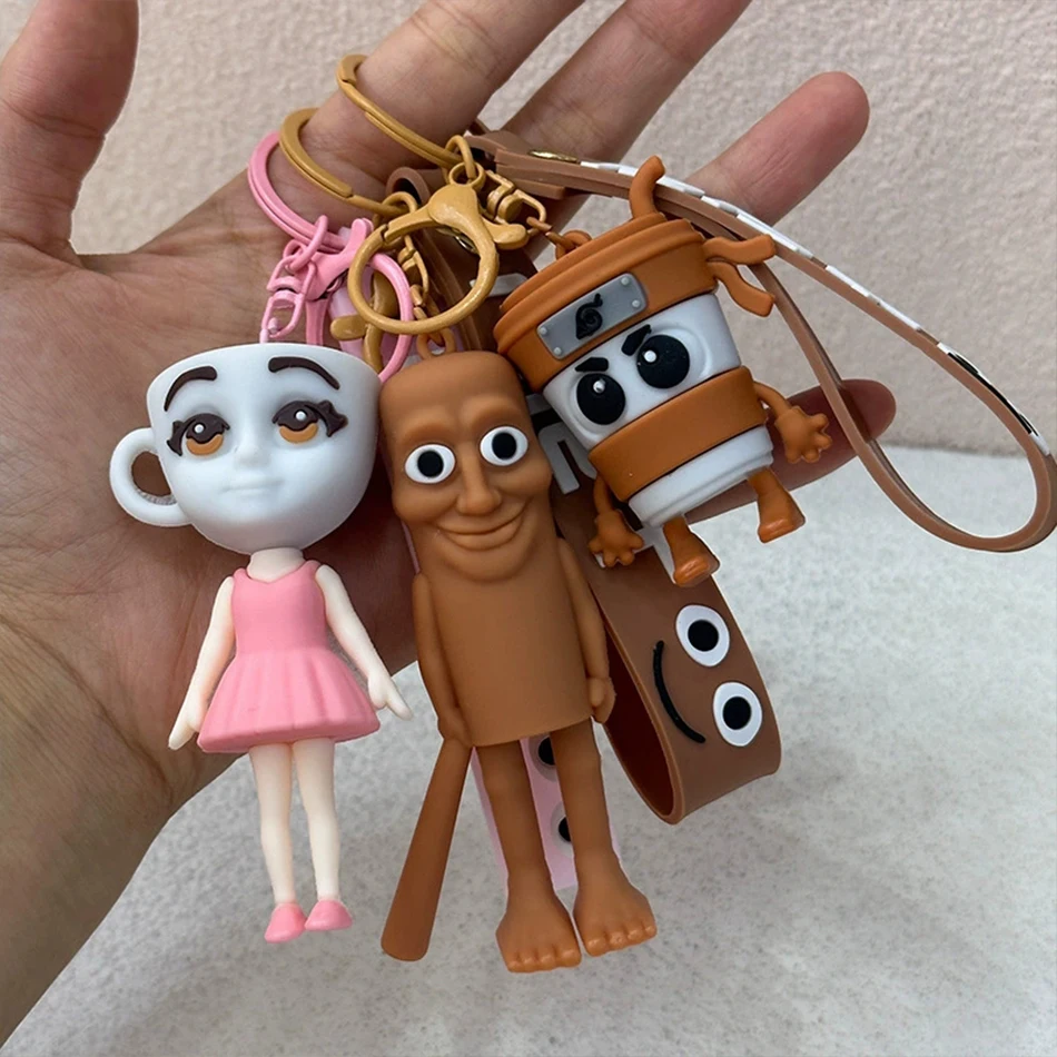 Italian Brainrot Animals Figure Keychains Tung Tung Tung Sahur