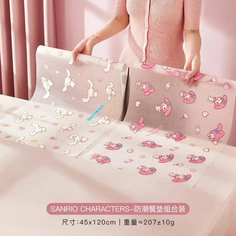 Sanrio My Melody anime table mat drawer moisture-proof paper kitchen oil-proof table mat shoe cabinet anti-dirty special sticker