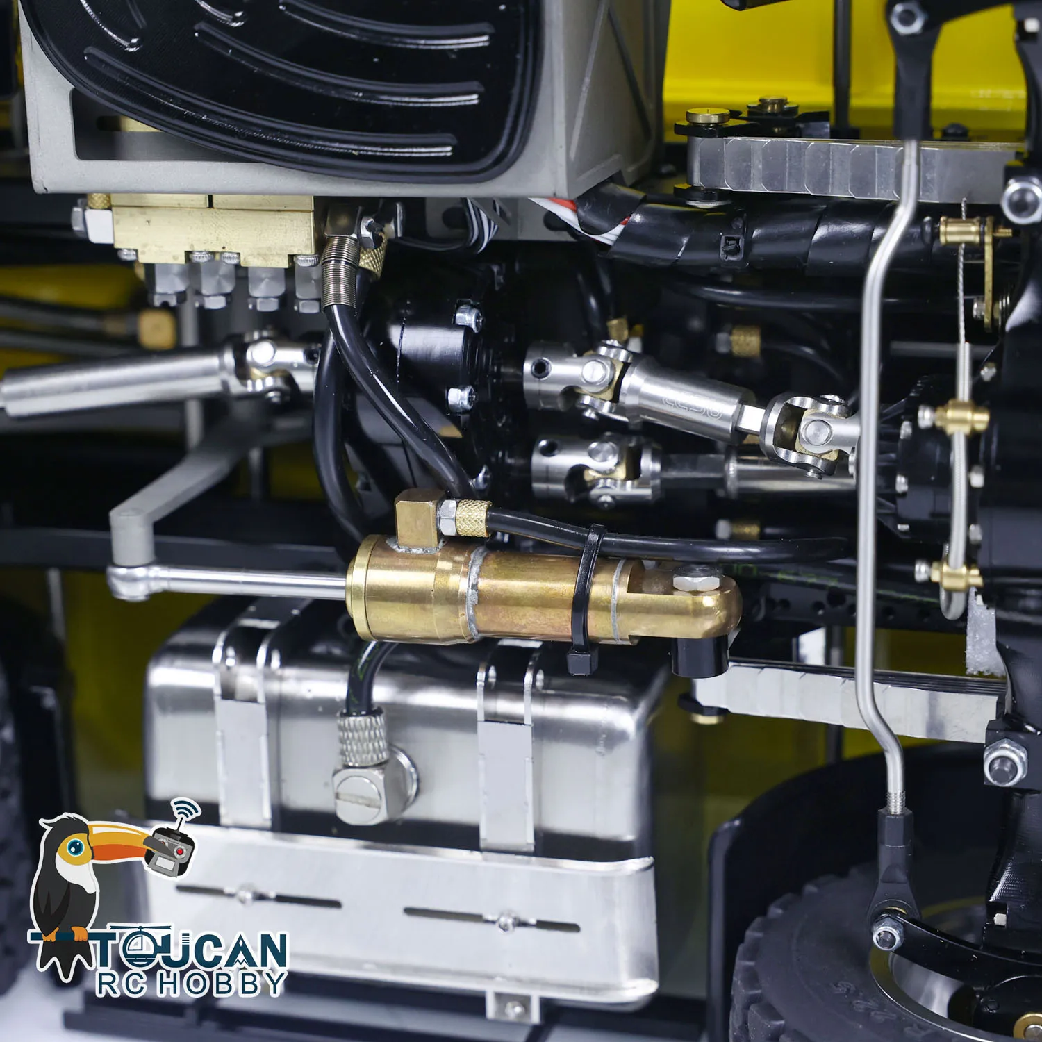 1/14 LESU ไฮดรอลิก RC Full Dumper 8x8 รถบรรทุก RTR รีโมทคอนโทรลรถรุ่น Light เสียงตะขอแบตเตอรี่ประกอบทาสี