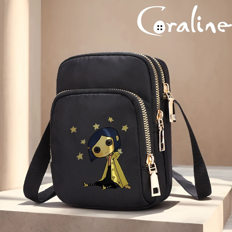 Movie Coraline Women's Bag Causal Handbags Purse Female Crossbody Bags Shoulder Bag Lady Bags Women's Bags Teenager Underarm Bag