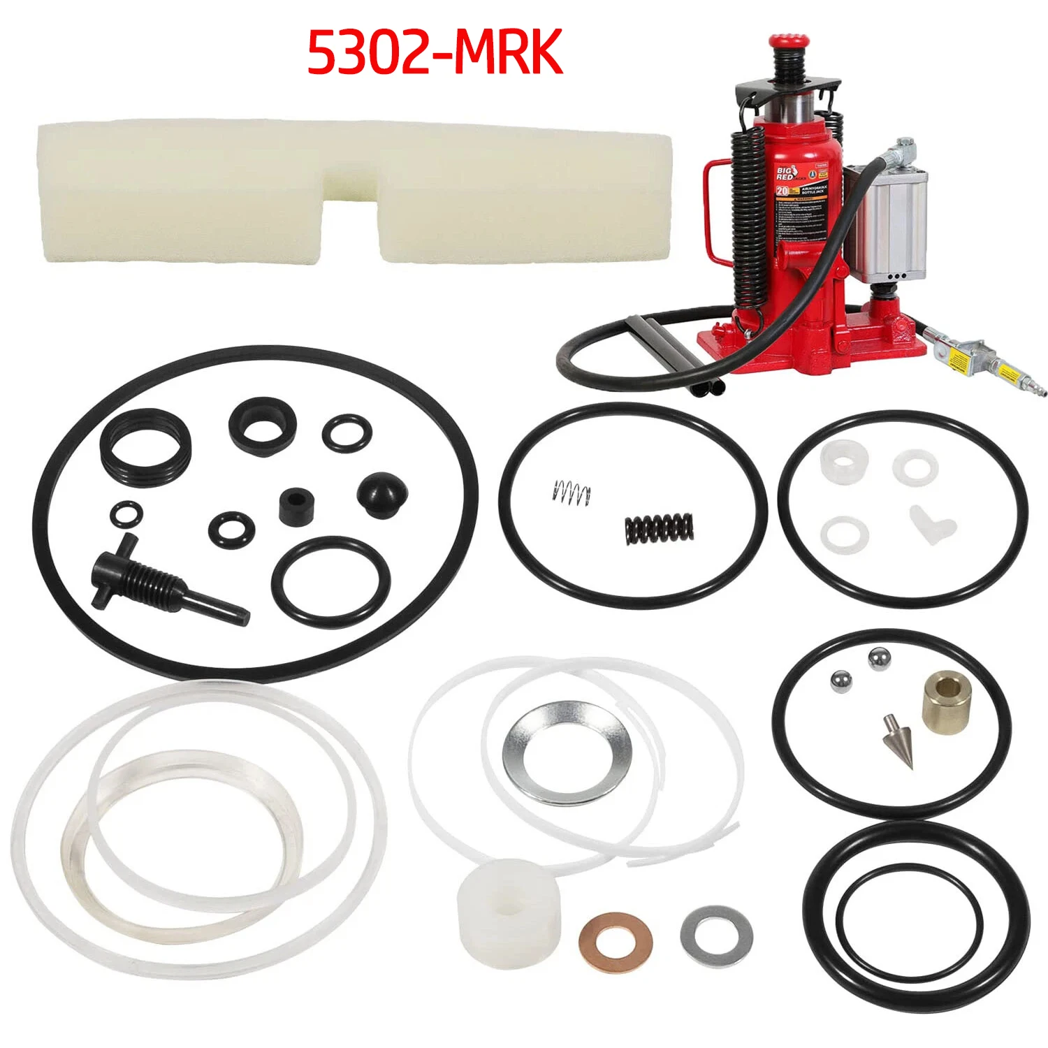 

20 or 22 Ton 5302 Mrk Air/Hydraulic Bottle Seal Kit for Major Repairs for 20 Ton Pneumatic Air/Hydraulic Bottle Jacks