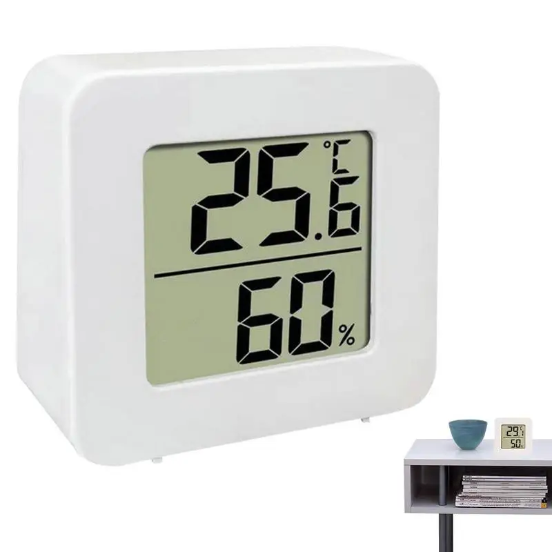 LCD Digital Thermometer Hygrometer Indoor Room Electronic Temperature Humidity Meter Sensor Gauge Weather Station For Home