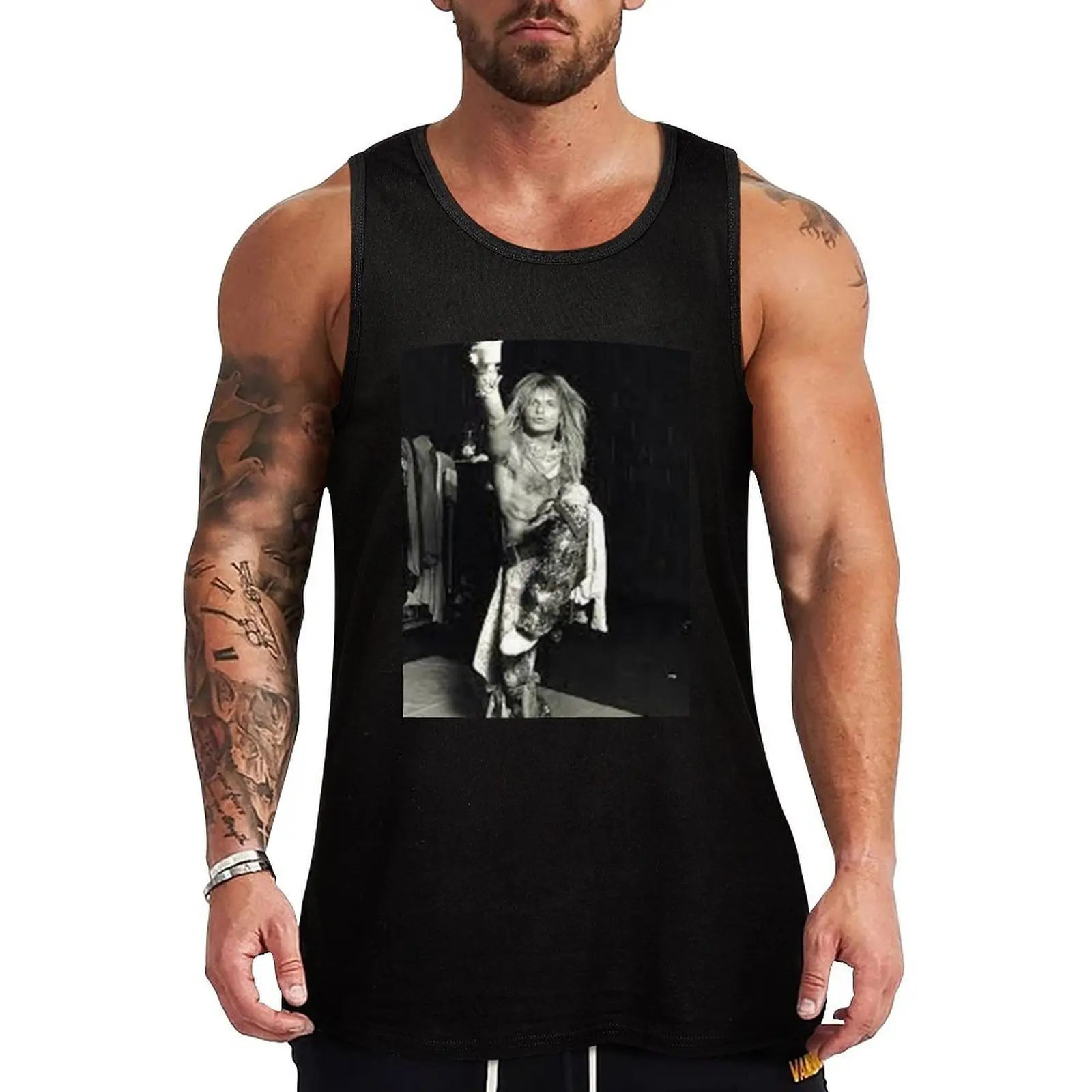 

David Lee Roth - Poster Tank Top Gym man plain t-shirt bodybuilding Muscle fit