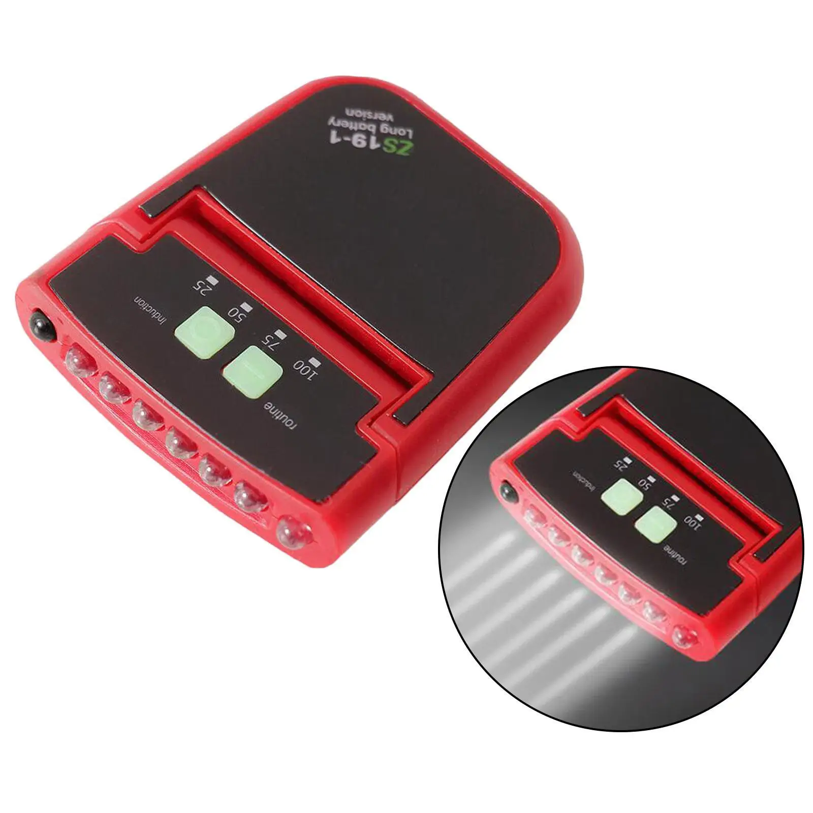 Waterproof LED Clip On Cap Light Rechargeable Lightweight And Rainproof Featured Hands-free