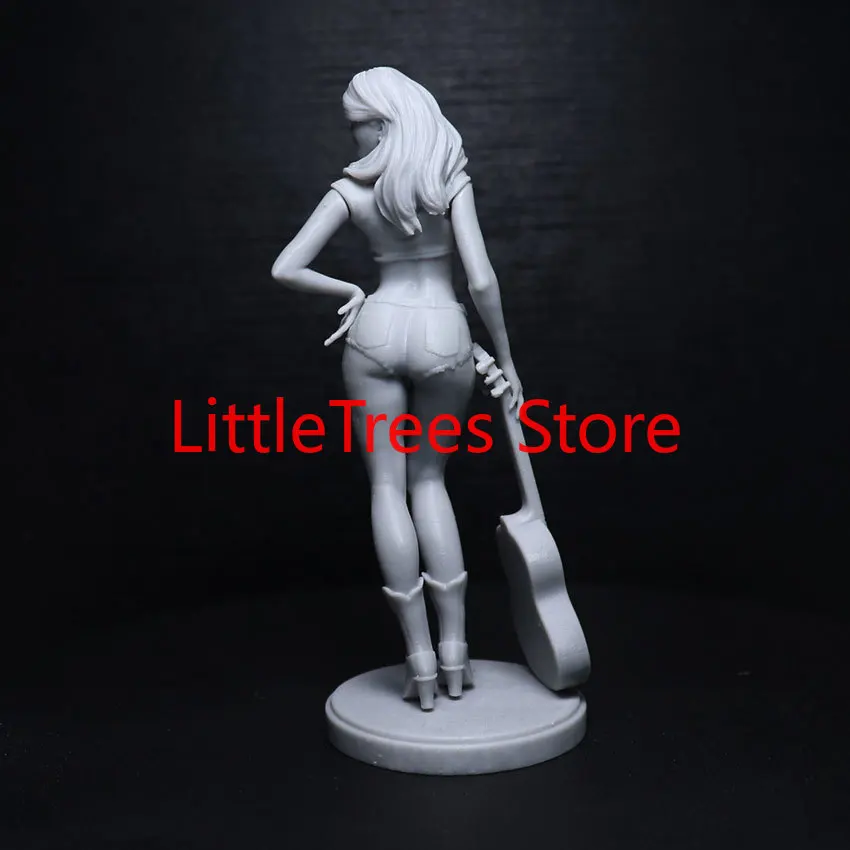 1/24 1/18 Resin Model Kit Guitar Girl Figurine Miniature Role play Unpainted  Painted 1469