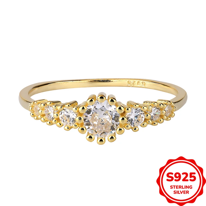 

Simple and Versatile Authentic S925 Silver Personalized Niche Design Women's Ring