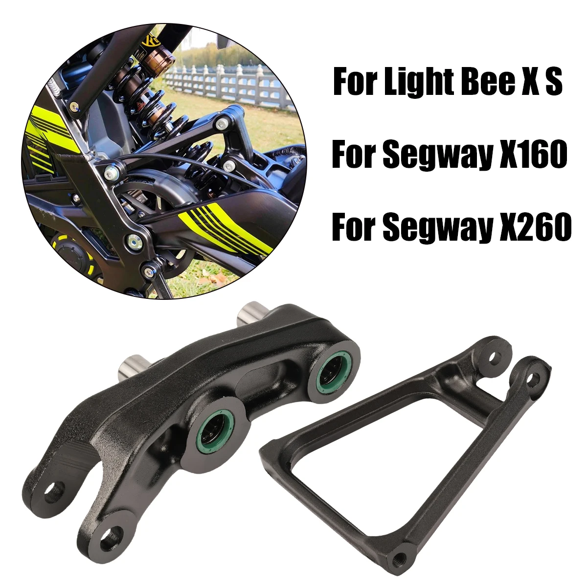 

Original Version CNC Rear Shock Absorber Linkage Triangle For Surron Motorcycle Segway X160 X260 Light Bee X Electric Dirt Bike