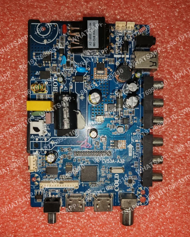 CV53A-A32  Three in one TV motherboard, tested, physical photo, for 2av 76v 300ma  V320BJ8
