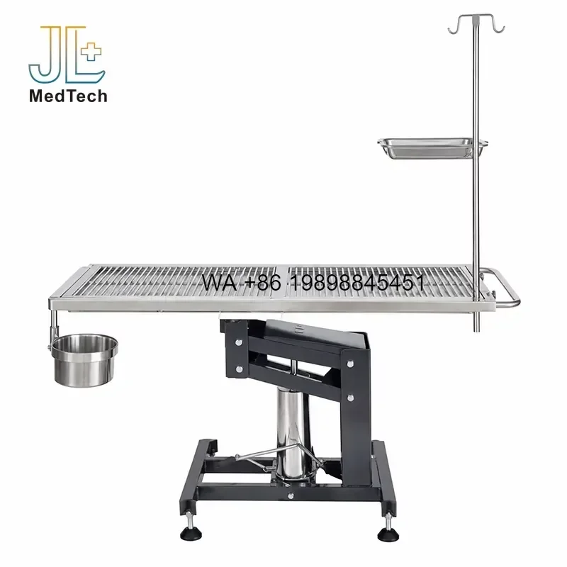 Wmwmnu for Large Hydraulic Adjustable Surgical Table Hospital Stainless Steel Animal Pet Veterinary Operation Class