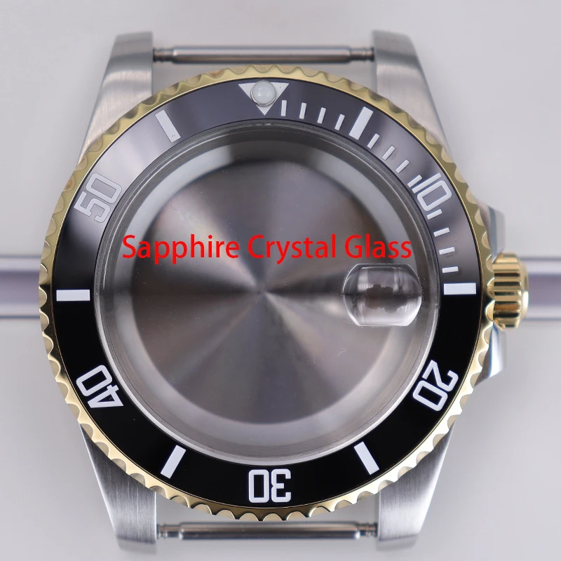 40mm High Quality Watch Case C3 Ceramic Bezel Sapphire For Nh35 Nh36 Miyota 8215 Eta 2824 PT5000 Movement Watch Stainless Steel