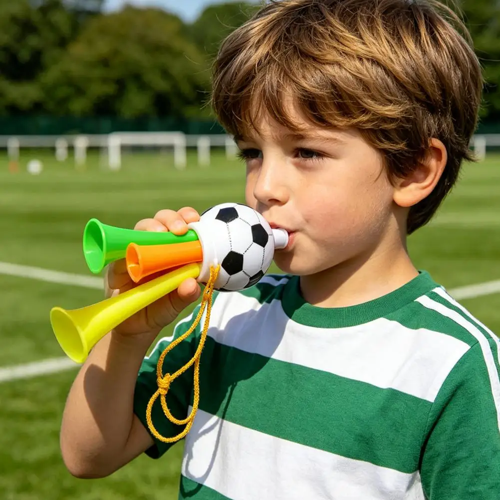 2Pcs Soccer Cheering Horn 3 Tone Sports Fan Noise Maker Kids Sports Toy Horn Football Stadium Trumpet Sports Cheering Noisemaker