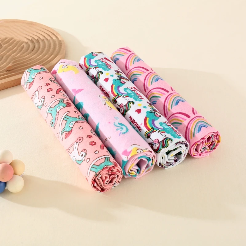 مجموعة بطانية قماط أطفال محايدة مكونة من 4 قطع، تصميم بسيط #3