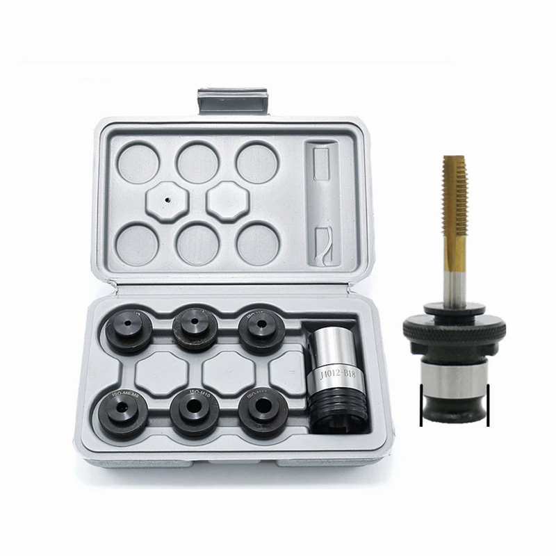 ISO JIS J4012L J4016L Quick-Change Tap Chuck Set with B16/B18 Taper Connections,for Lathes, Drilling Machines，tapping Machine