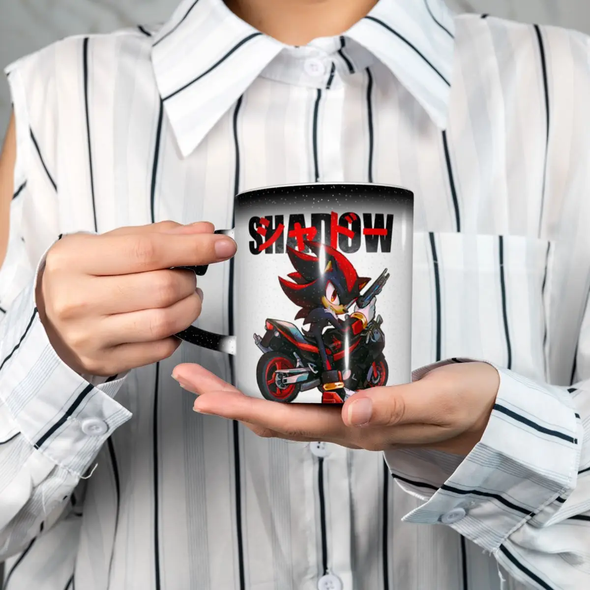 Sonic Shadow Cartoon The Hedgehog Mug Funny Ceramic Coffee Cups Tea Mugs Milk Cup Drinkware Gifts for Friends