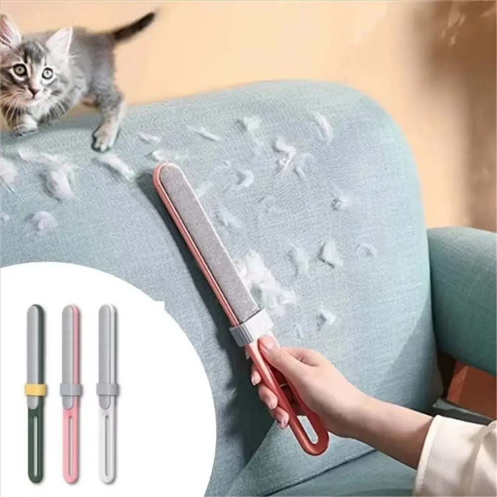 

Double-Sided Pet Hair Removal Brush Self Cleaning Reusable Dog Cat Hair Remover Electrostatic Sticky Manual Lint Roller Brush