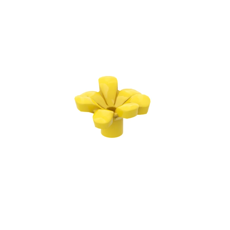 10pcs MOC Brick Parts 32606 Flower with 7 Thick Petals and Pin Compatible Building Block Particle DIY Kids Toy Birthday Gift