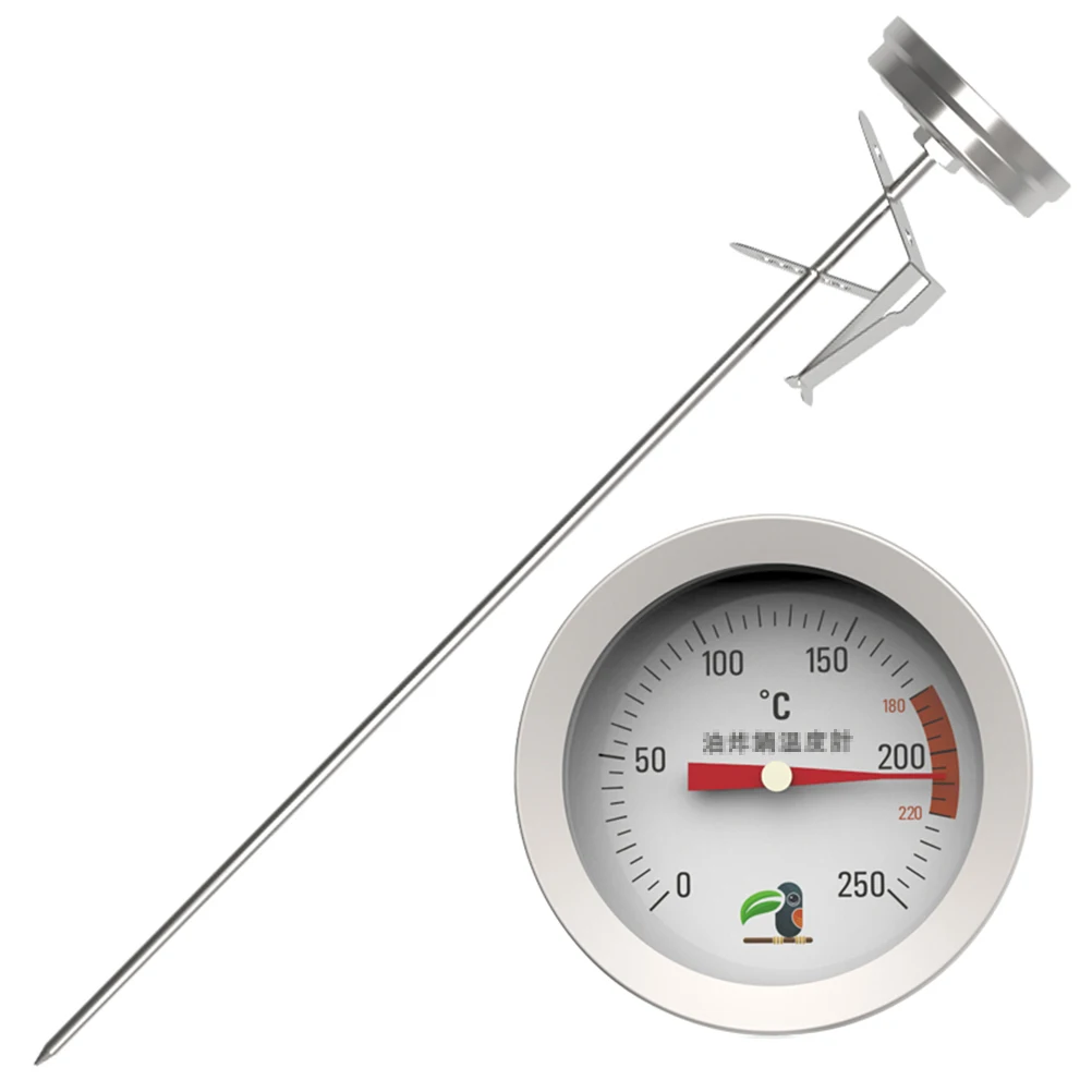 

Stainless Steel Oil Thermometer Sugar Temperature Gauge 30Cm Probe Candy Syrup Tool Household Cooking Jam Making Pan