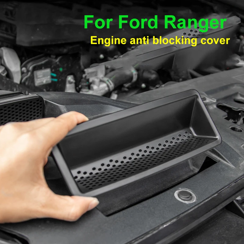 

Car Styling Air Intake Vent Engine Frame Hood Inlet Vent Gasket Proof Cover Accessories Exterior Sticker For Ford Ranger 2023+
