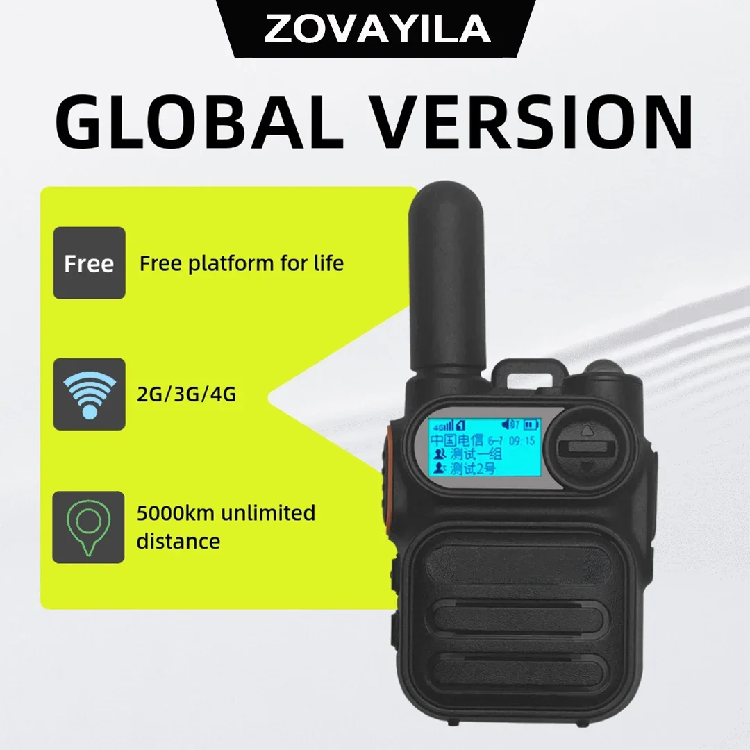 ZOVAYILA-G388 Global Walkie-talkie, Mini Outdoor 5000 km Portable Network