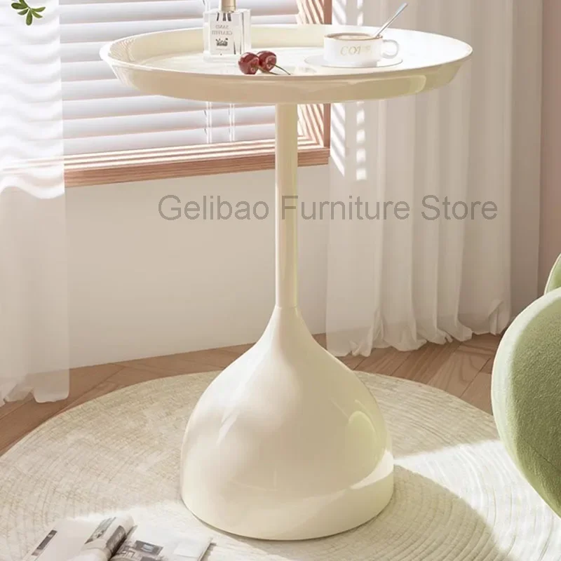 

Round Writing Side Table Computer Service Dinner Outdoor Standing Acrylic Luxury Coffee Table Lamp Couchtisch Salon Furniture