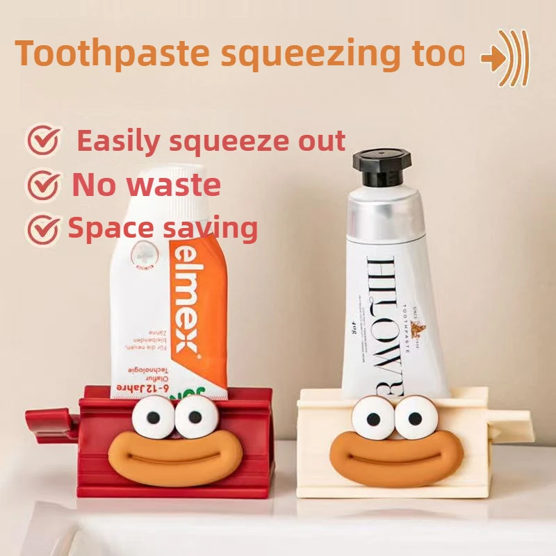 1 exprimidor de pasta de dientes, Clip Manual para niños/adultos, esencial perezoso para el baño, pasta de dientes de viaje y rodillo de tubo de crema