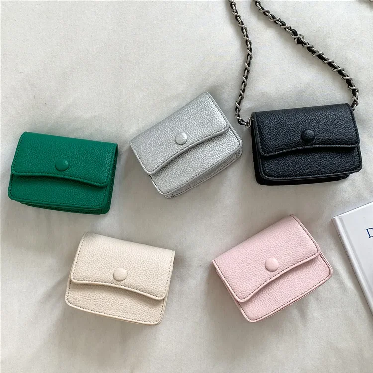 LEFTSIDE Design Mini Silver Pu Leather Crossbody Bags for Women 2023 Spring Designer Females Flap Bag Chain Handbags and Purses