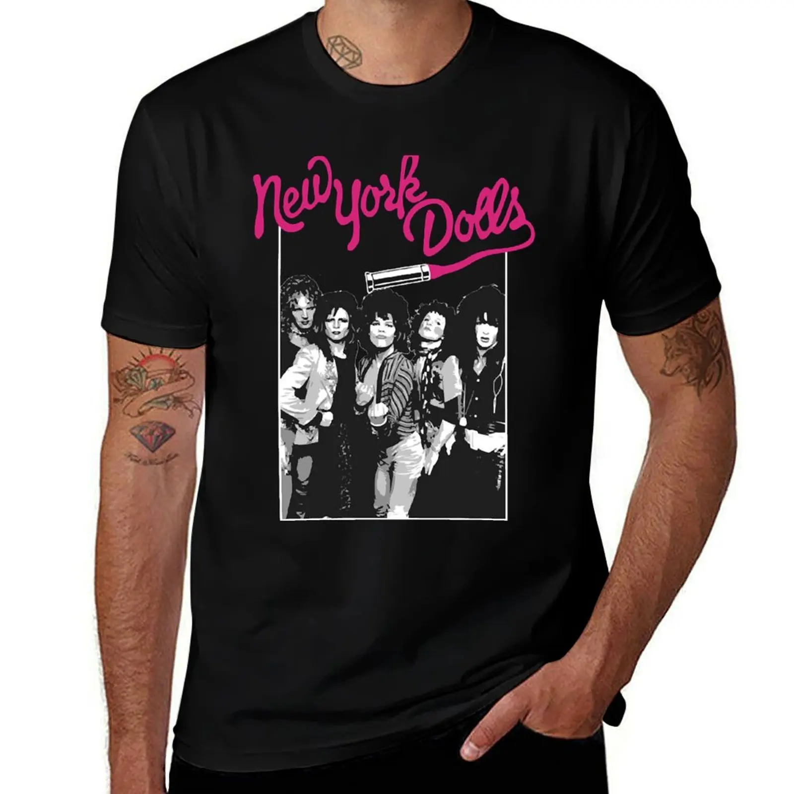 

New York Dolls T-Shirt t shirts for man cotton funny cotton t shirt pack T-Shirt