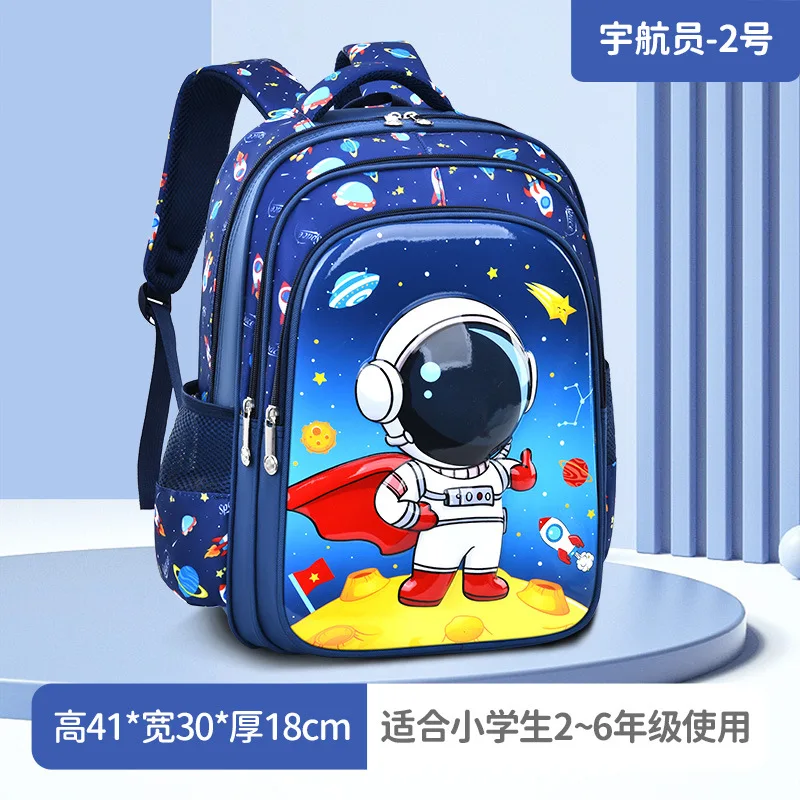 Children Orthopedic School Bags For Boys Cartoon 3D Spaceman Backpack Waterproof Students Bookbag Kids Satchels Mochila Infantil