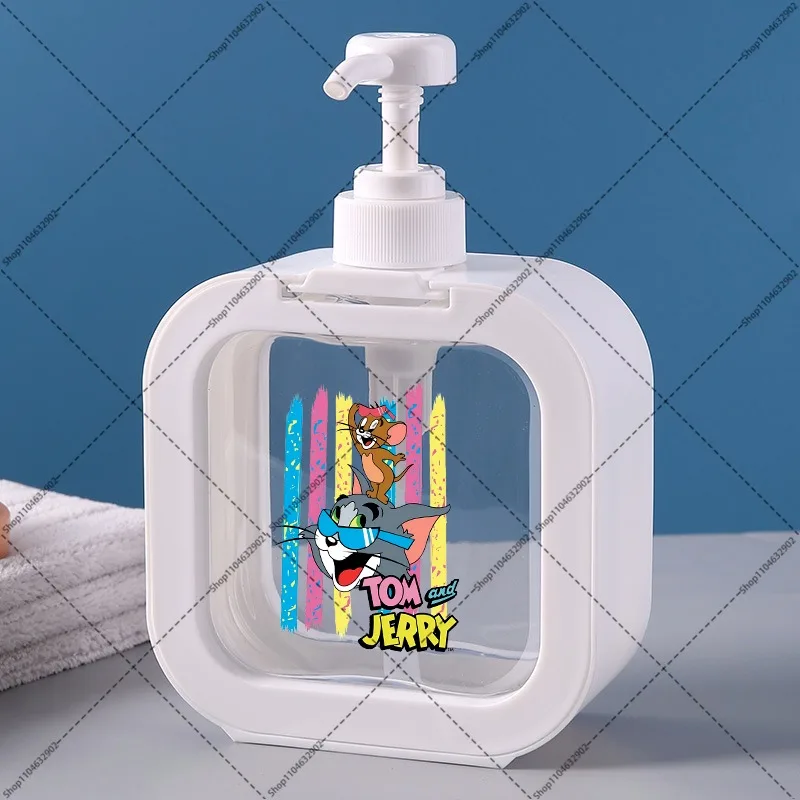 300ml Tom and Jerry Hand Sanitizer Bottles Bathroom Supplies Cartoon Anime Pattern Printed Travel Portable Dispensing Bottle New