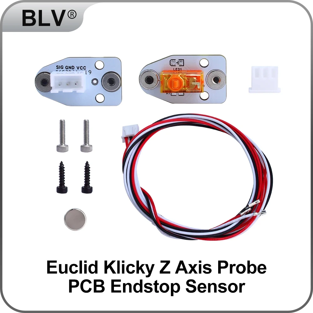 

BLV®24V Euclid Klicky Probe Z Axis PCB Endstop Sensor D2F-5 for Voron 2.4 Trident 3D Printer V-Core 3.0 Ender Railcore