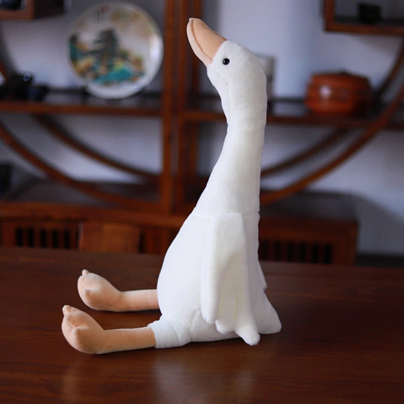 Bambola di peluche ripiena d'oca a collo lungo Bambole di peluche morbide e carine Animali di peluche Giocattoli per bambini Regali di compleanno per bambini