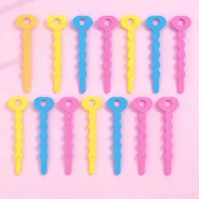 24 szt. Gąbkowych wałków do włosów, lekkie, przenośne, mały rozmiar, lekko podgrzewane suszarką do trwałych, mocnych fal, wałki do włosów.