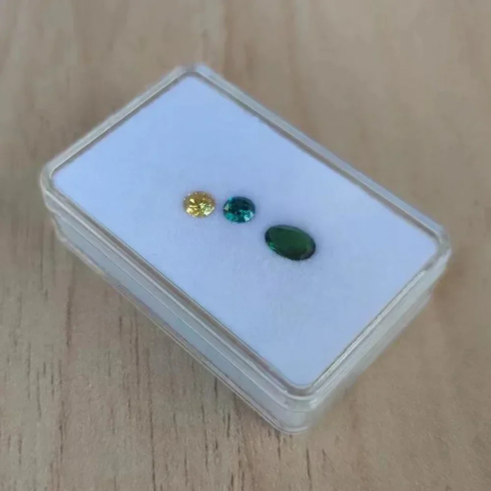 Loose Diamond Box Transparent Gemstone Storage Case Quality Pendant Beads Organizer Ring Earrings Gem Stone Gift Packaging Box