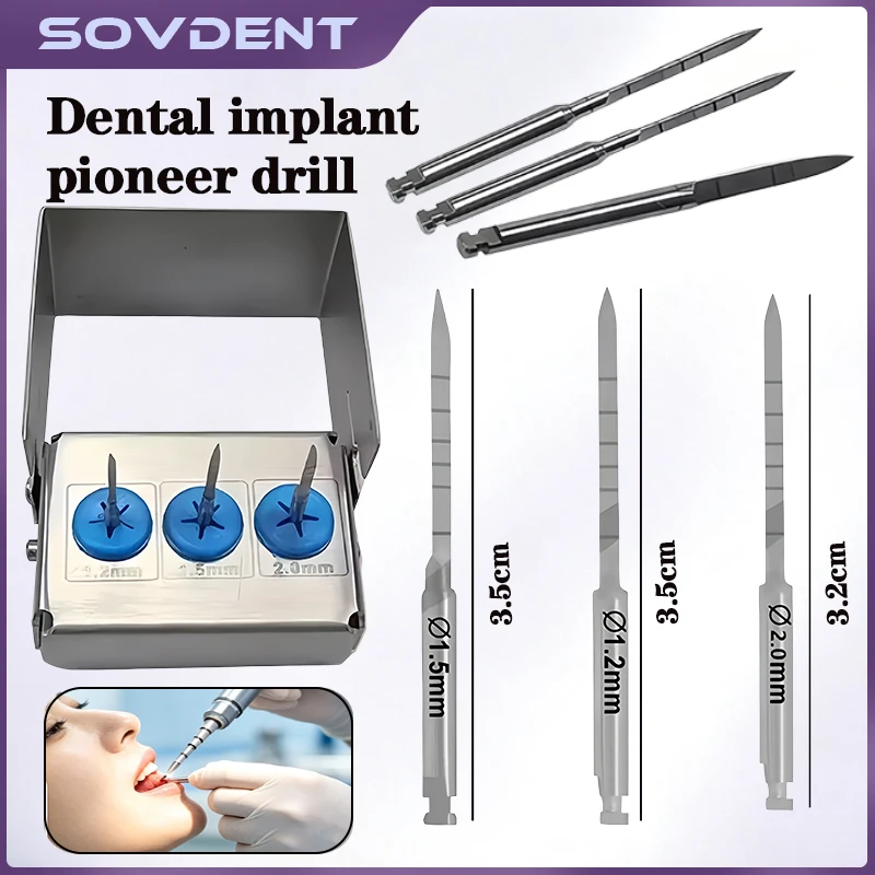 Dental Implant Bone Profiler Grinding Bur Dental Implant Long Lance Pilot Drills Drills Burs Dentist Instruments