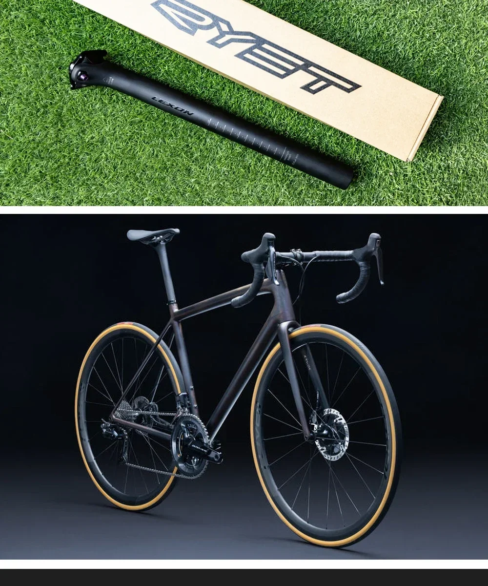 LEXON Ultraleichte Fahrrad-Sattelstütze aus Carbon, 27,2/31,6 mm, zwei Größen, für MTB/Gravel/Rennräder, 350 mm Länge, Fahrrad-Sattelstütze – Detail 20