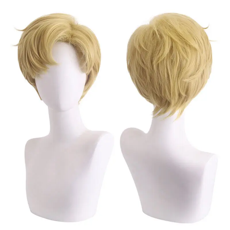 

Haruka Ten'ou Sailor Uranus Cosplay Wigs 28cm Women Short Blonde Synthetic Hair