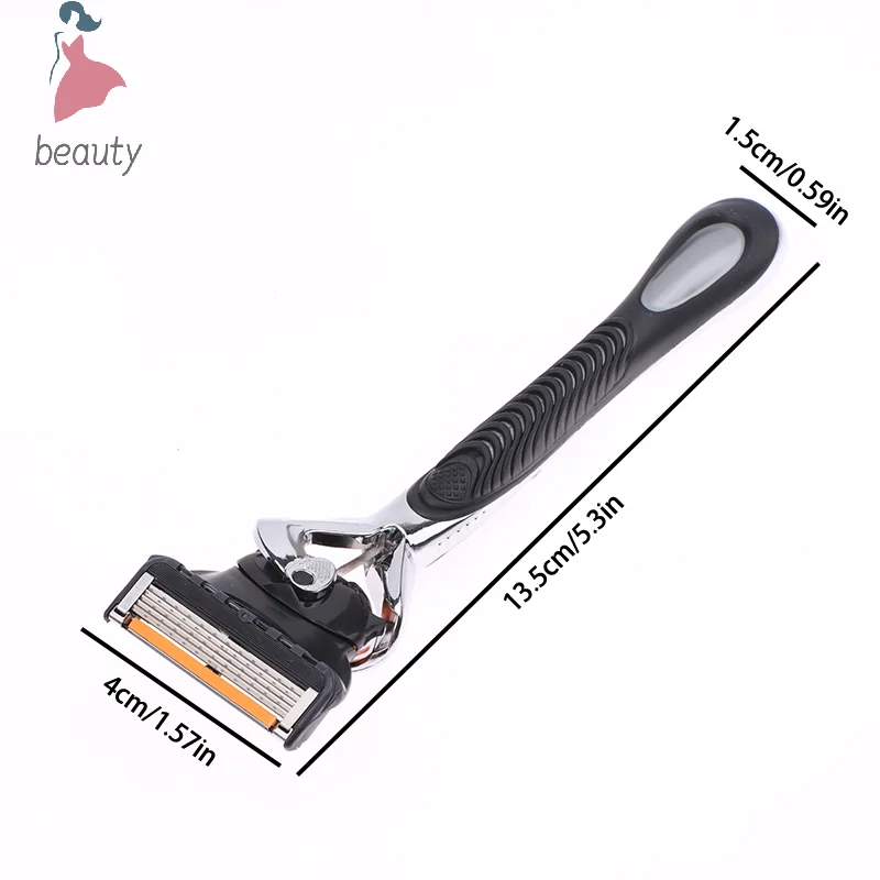 5-Layer Razor Blades Replacement Blades Manual Wet Shaving Safety Razor Skin Protection Classic Razor Knife Holder