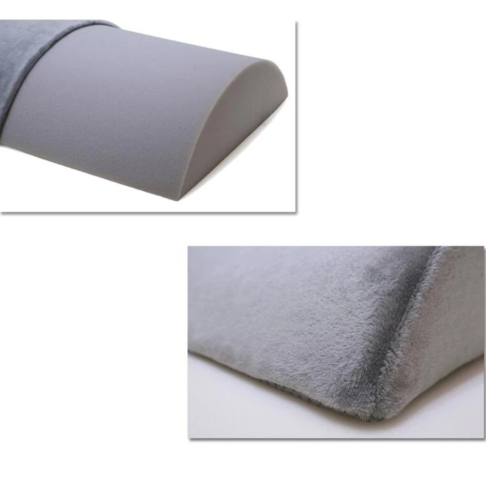 

Portable Pillow 30X20X10Cm Grey Foot Rest Cushion Improve Blood Circulation Leg Support For Office Home Travel Plane Car