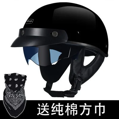 For Adults Chopper Biker Open Half Face Motocross Helmets For Adults Motorbike Helm Free gift Motorcycle Helmet  DOT approved