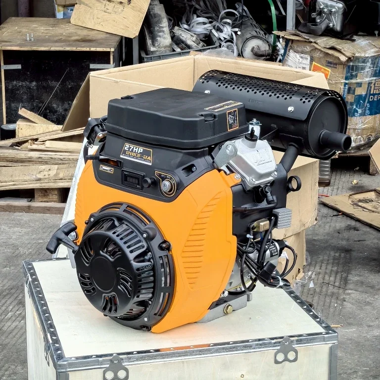 Lifan LF2V80F-2A dual cylinder gasoline engine 744cc27HP with pull plate Lifan cleaning machine sand suction pump