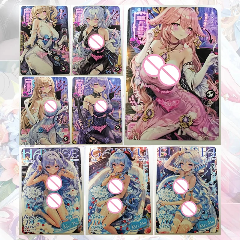 Goddess Story Mo on the flowers LACE YC card Kafka Bronya Rand Ganyu Furina Nakano Miku boy Toy collection Birthday gifts