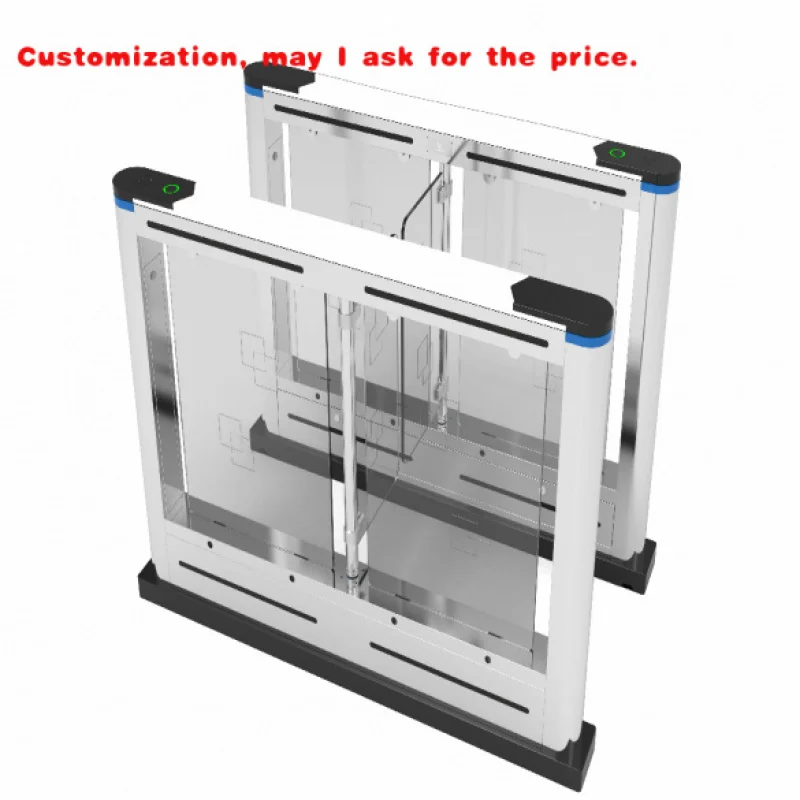 

custom.Commercial Building Office Supermarket Security Barrier Gate Access Control System with RFID/Card Reader Swing Turnsti