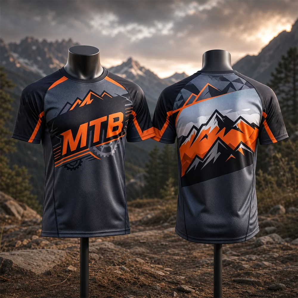 Mountain Biking Wallpaper - Maillot de cyclisme unisexe respirant pour