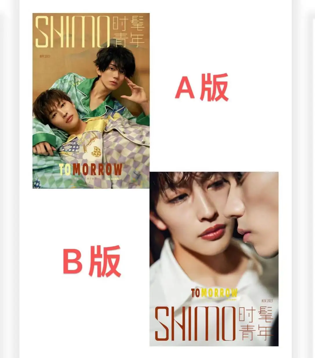 

SHIMO Magazine Japanse Actor Kohei Higuchi Atsuki Mashiko China Album Magazines Magazine+card +poster