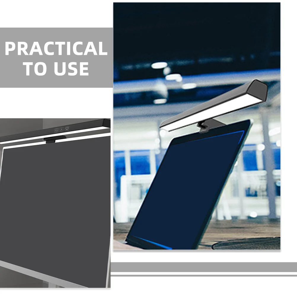 Computer Screen Lamp LED Monitor Eye Protection Lamp Adjustable Brightness Hanging Light Bar for Desktop Use Clip LED Light