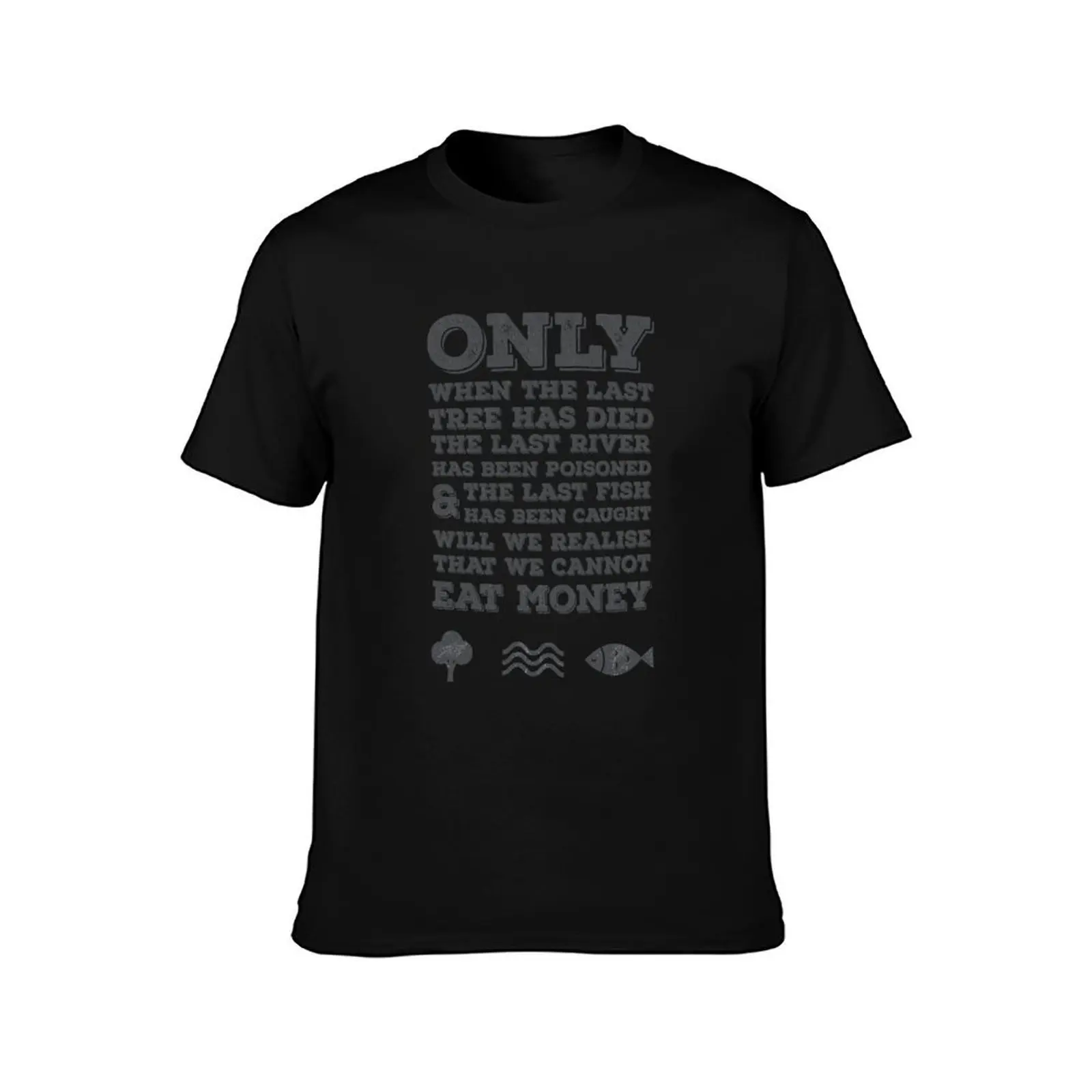 The Last River T-Shirt Summer Casual Cotton Tee Oversized Streetwear Tops Vintage Graphic Print Loose Fit Short Sleeve