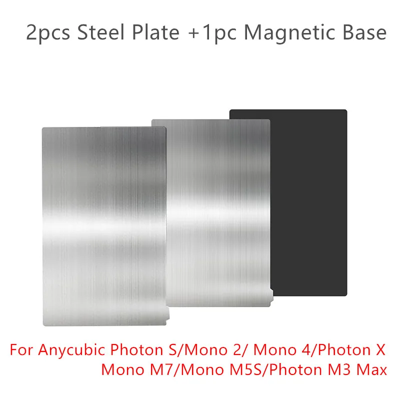 

Resin 3D Printer Spring Steel Build Plate for Anycubic Photon S/Mono 2/Mono 4/Mono X/ M7 Pro/Mono M5S/Photon M3 Max 3D Printer